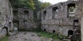 Romantic ruin of Dolsky mlyn in Ceskosaske Svycarsko Royalty Free Stock Photo