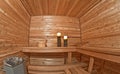 Romantic sauna Royalty Free Stock Photo