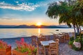 Sunrise in Lefkada island, Nikiana beach, Greece