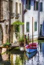 A Romantic Scene from Treviso in Veneto, Italy