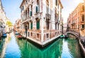 Romantic scene in Venice, Italy Royalty Free Stock Photo