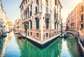 Romantic scene in Venice, Italy Royalty Free Stock Photo