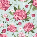 Romantic seamless floral pattern