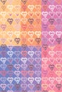 Romantic seamless pattern.