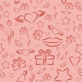 Romantic Seamless Pattern