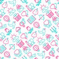 Romantic seamless pattern