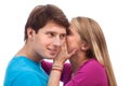 Romantic secret Royalty Free Stock Photo