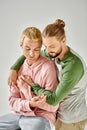 romantic and sensual gay couple in Royalty Free Stock Photo