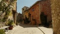 Romantic small street at Tourrettes sur Loup, South France