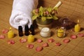 Romantic spa setting Royalty Free Stock Photo