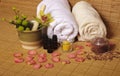 Romantic spa setting Royalty Free Stock Photo