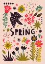 Romantic spring card
