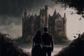 Romantic Stay in a Dark and Mystical Castle (Generative AI)