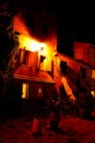 Romantic still life of the night streets, Rovinj, Croatia Royalty Free Stock Photo