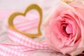 Romantic still life for valentine`s day Royalty Free Stock Photo