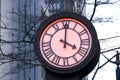 Romantic street clock Royalty Free Stock Photo