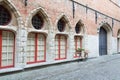 Romantic street view in Bruges