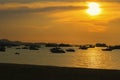 A romantic sundown above the beach of Pattaya