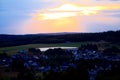 Romantic sundown in the Nationalpark HunsrÃÂ¼ck-Hochwald