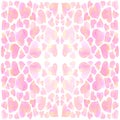 Romantic sweet charming pink hearts pattern background.