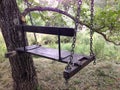 Romantic swing in the countryside