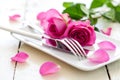 Romantic table setting