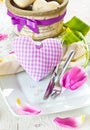 Romantic Table Setting Royalty Free Stock Photo