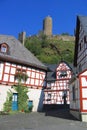 Romantic Town of Monreal and Loewenstein Castle Ruin, Eifel Mountains, Rhineland-Palatinate, Germany