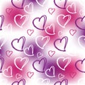 Romantic vector pattern. Royalty Free Stock Photo