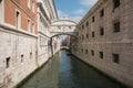 Romantic view of the famous bridge of sighs, Venice Royalty Free Stock Photo