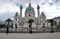 Old church and square , city Vienna, Austria, Europe Royalty Free Stock Photo