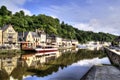 Romantic view on old port Dinan