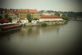 Romantic view in a river