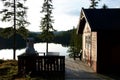 Romantic view to HestsjÃÂ¸en lake