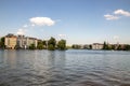 Romantic views of the river Dahme and Spree in Berlin Koepenick