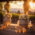 Romantic Vineyard: A Winery Garden Wedding