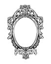 Whispers of Time: Vintage Frame in Classic Monochrome