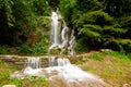 romantic waterfall in mountains Harz