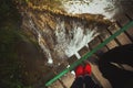 Romantic waterfall for two