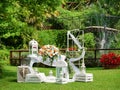 Romantic Wedding Ceremony decoration garden