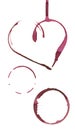 Romantic wine stain Royalty Free Stock Photo