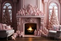 Romantic Winter Wonderland in Pink
