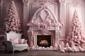 Romantic Winter Wonderland in Pink