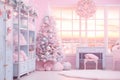 Romantic Winter Wonderland in Pink