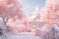 Romantic Winter Wonderland in Pink