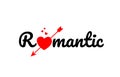 romantic word text typography design logo icon