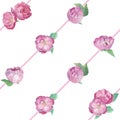 Romantic wrapping papper with rosebuds Royalty Free Stock Photo