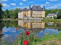 Baroque yellow water castle Schloss Dyck in Germany