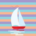 Romantic yacht background