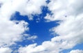 Romantice blue sky with clouds Royalty Free Stock Photo